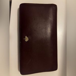 Mulberry burgundy long wallet